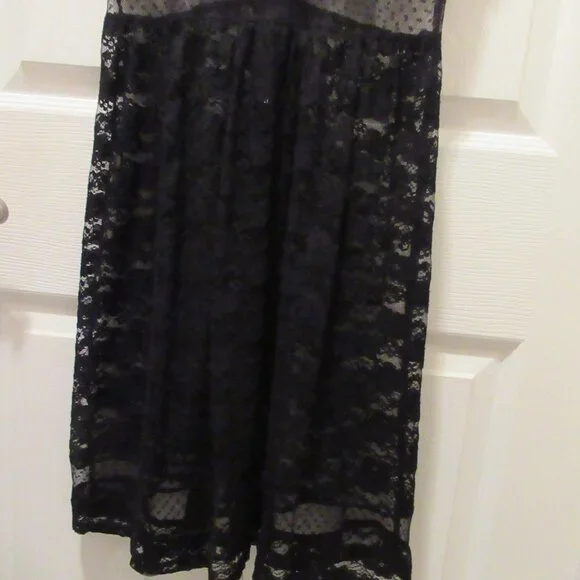 Royal Bones / Daang Goodman Black Lace Slip Dress, Medium Hot Topic - Picture 6 of 11